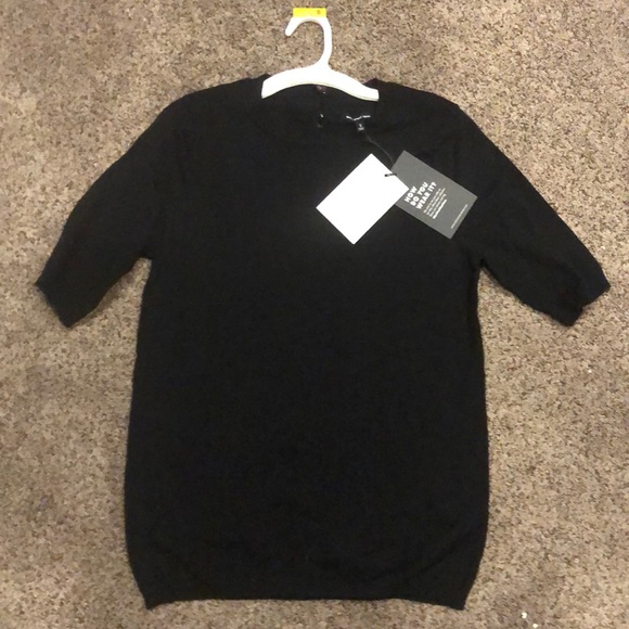 Who What Wear Women's Button Back BlackSweater - Picture 3 of 5